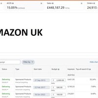 Amazon UK Advertisement Performance