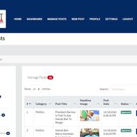 Manage Posts - News Web App