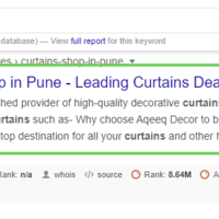 Keyword Rankings for Home Decor Client