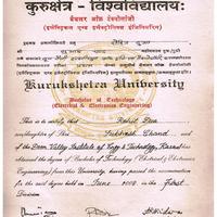 B.Tech Degree 