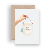 Classy Card for Lykkefund Paper