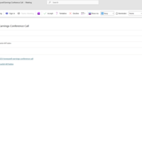 Microsoft Outlook Calendar