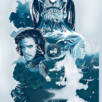 Drawing in Illustrator. Characters from Game of Thrones.
