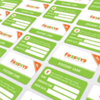 Print design - Discount cards
