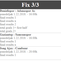 Responsive - Sport ticket
