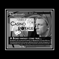 Newspaper ad for casino night event