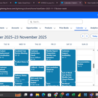 Salesforce Calendar Management