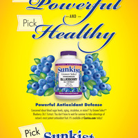 Advertising Design for Sunkist Vitamins