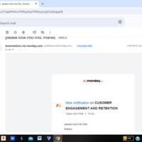 Email confirmation after setting up automation 