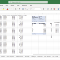 Monthly sales data