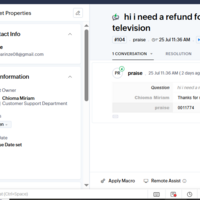 Attending to customer Ticket on Zoho desk