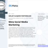 Meta Social Media Marketing Certificate