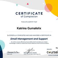 Email Management and Support Certificate