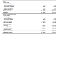 Sample Balance Sheet Report 