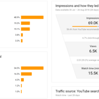 Youtube channel SEO results