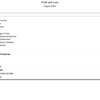 Sample extracting profit and loss