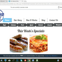 WiX built online Shop