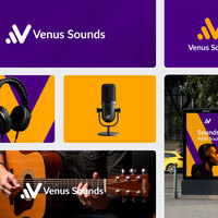Logo and Brand Identity for Venus Sounds