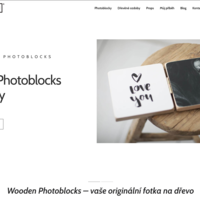 woodenphotoblocks.cz - WordPress e-commerce, design