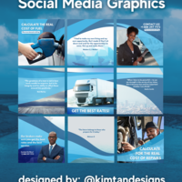 Sample Social Media Graphics for a Logistics Company