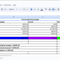 travel planning and budgeting