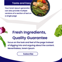 vModern Food Delivery Menu email campaign.