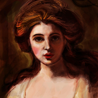 Lady hamilton painting after  growney