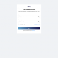 An enterprise app login screen built with React