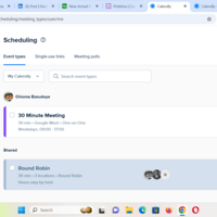 Appointment scheduling with calendly