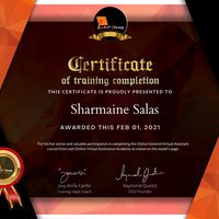 GENERAL VIRTUAL ASSISTANT CERTIFCATE