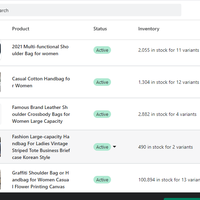 Shopify management importing product from Oberlo