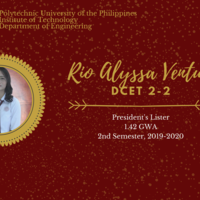 President's Lister AY 2019-2020