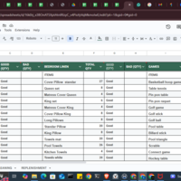 Data entry on inventory