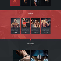 Gym Website Mockup Design