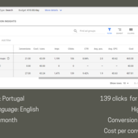 Google Ads Campaing (Portugal, English)