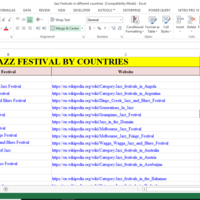 Data scrap into excel