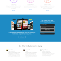 Website Mock-up Design (Justclickmobile)
