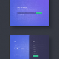 Landing & Login page