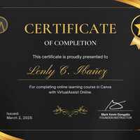 Canva Training Certificate