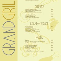 Grand Grill menu