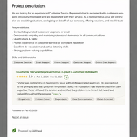 Resolved the issue of an angry customer with calmness