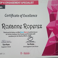 Certificate of Excellence