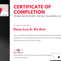 Freelancing Course Certificate