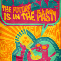 Poster based on psychedelic art.