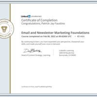 Email and Newsletter Marketing Foundations