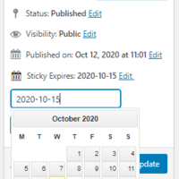 Sticky Posts Expire