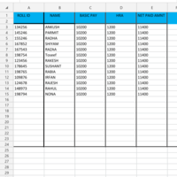 Spreadsheet project