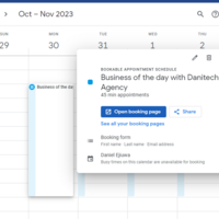 Setting appointments Google Calendr