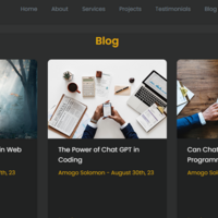 Blog page