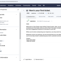 OPEN TICKET ON ZENDESK
